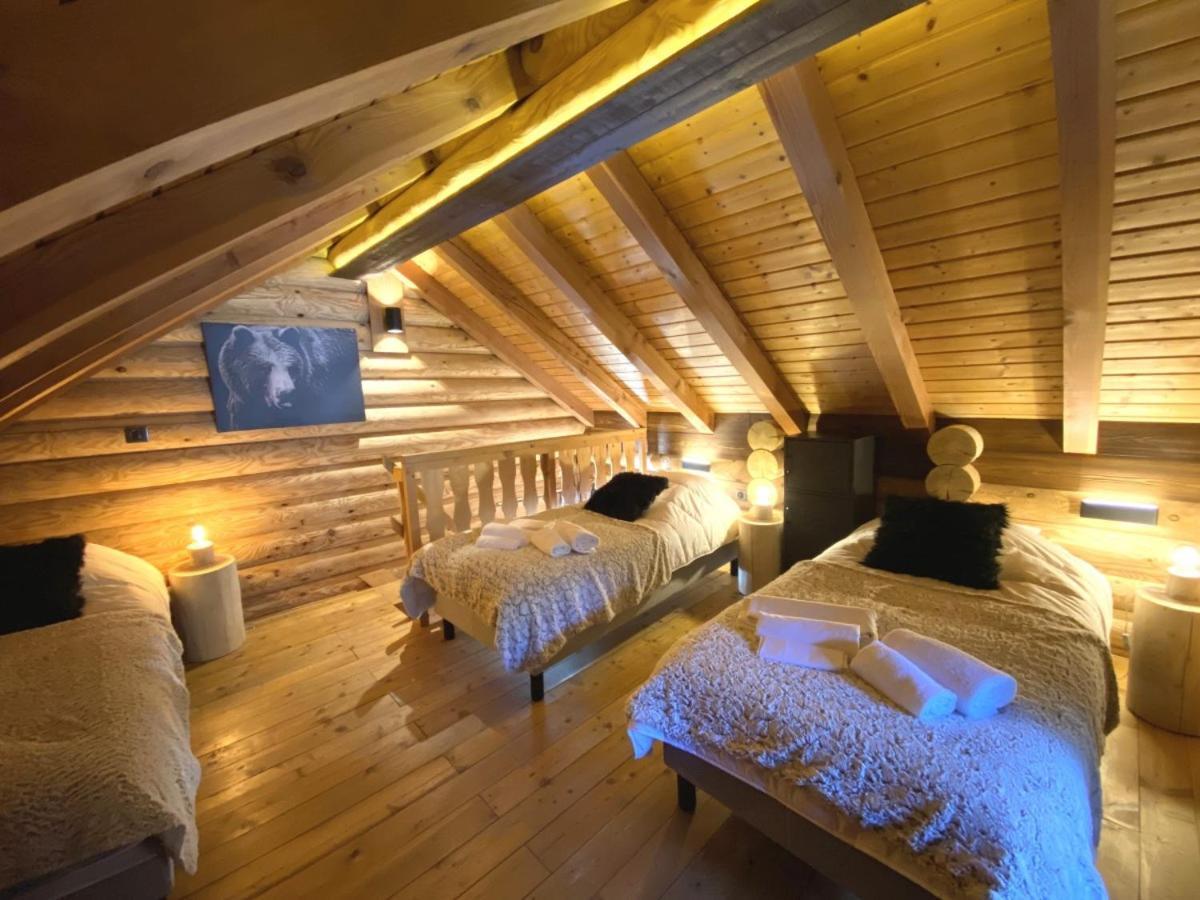 L'Ours Noir Chalet En Rondins Ла-Бресс Экстерьер фото